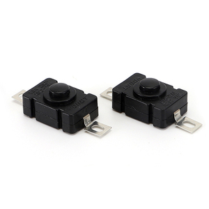 Interruptor de linterna 1.5A 250V 18*12mm Tipo de parche autoblocante Interruptor de botón pulsador 2P-ON-OFF Interruptores pequeños - Product Image 2