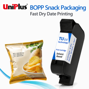 Cartucho de Tinta Térmica de Secado Rápido de Media Pulgada para Impresión de Fechas en Empaques de Snacks BOPP - Product Image 1
