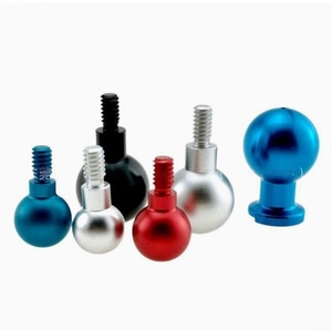 LeGood CNC machining brass stainless steel aluminum parts ball shoulder shaft screw stand anodize - Product Image 1