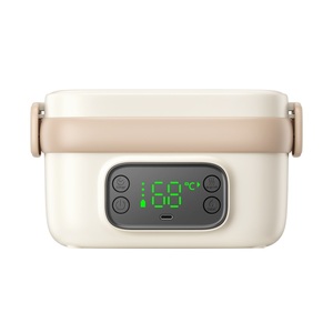 Electric Lunch Box 650ML Digital LED Display USB Powered Portable Food Heater with <b>Clip</b> Closure Household Use - Product Image 2