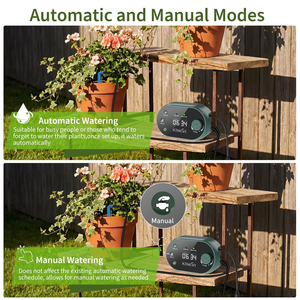 Kit d'irrigation automatique solaire pour plantes, système d'arrosage goutte à goutte 3W, 15 pots, 22 modes de temporisation, anti-siphonnage, minuteur de jardin extérieur DIY - Product Image 6
