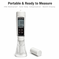 pH-mètre portable PH-100pro, testeur de pH et de température de type stylo étanche avec ATC pour l'analyse de la qualité de l'eau