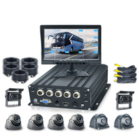 Support de camion d'autobus scolaire 2 to 1080P DVR système de caméra 8CH ai mdvr avec 10.1 pouces cctv 4ch mdvr moniteur voiture mobile 4g gps mdvr