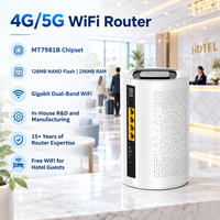 Router Kartu SIM 5G Rumah Tangga Smart MTK7981B AX3000 5G NR WiFi6 MESH Networking Gigabit Port VPN Router Nirkabel 5G