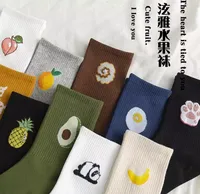 Chaussettes personnalisées pour femmes avec logo, chaussettes de mode en tricot pour filles, femmes et hommes, chaussettes mignonnes en tricot avec broderie de dessins animés, chaussettes personnalisées pour femmes