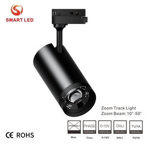 7W 10W 15W 20W 30W 40W 0-10V Dali dimmable SMART Zoomable 10-55 °   Système d'éclairage <span class=keywords><strong>sur</strong></span> <span class=keywords><strong>rail</strong></span> 4 fils 6 fils pour hôtel - Product Image 2