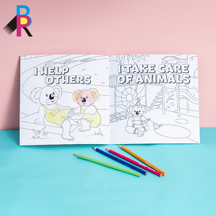 Factory Printing Children Educational Book Kids Colouring Books Drawing High Quality Custom Students Book Printing