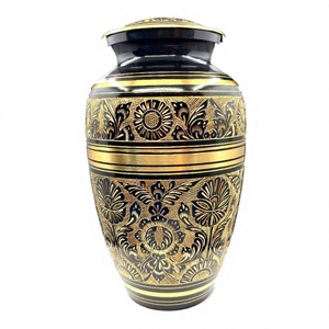 Grecian Adult Cremation Urn Brass Urns <b>For</b> <b>Keepsake</b> <b>Ashes</b> Memorial Loved Ones Burial Container Metal Human Urns & Jar Handmade - Product Image 1