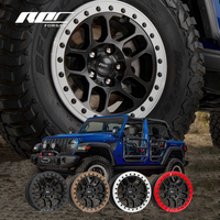 Jantes Roc Custom 17 pouces Beadlock tout-terrain 4x4 concaves forgées 5x127 pour Jeep Wrangler