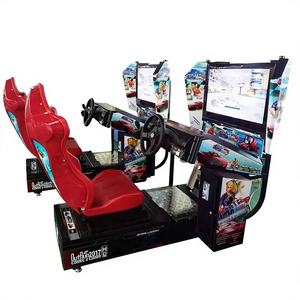 Venta de fábrica: Simulador de carreras electrónico de metal operado con monedas, juego de conducción y montura divertido, máquina de grúa de boxeo para niños - Product Image 1