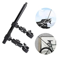 Action Kamera Zubehör Insta360 One X2 X3 X4 X5 Motorrad Fahrrad Doppel clip Halterung für GoPro 11 10 9 Bike Selfie Stick