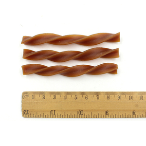 Natural Eco perro cuero crudo sin sabor a pollo a granel <span class=keywords><strong>Chow</strong></span> Twist Strip perro trata aperitivos para mascotas perro FoodStick - Product Image 4