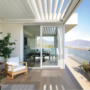 NUOXIN <span class=keywords><strong>Porte</strong></span> <span class=keywords><strong>coulissante</strong></span> en verre upvc/pvc de style américain portes fenêtres et fenêtres coulissantes en vinyle blanc avec stores intégrés - Product Image 5