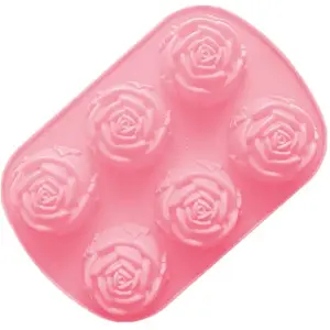 Moule à sucettes et bonbons en Silicone Rose, OEM, vente en gros, 6 cavités, bricolage, Offre Spéciale