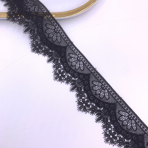 Accesorios de Encaje Guipur de Lujo de Alta Calidad, Collar de Poliéster Negro, Bordado de Encaje Francés - Product Image 5