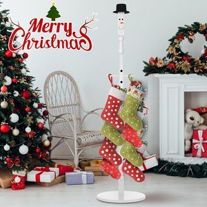 Christmas <b>Stocking</b> <b>Holder</b> Wooden Floor Standing 5 Tier Storage Rack For Holiday Decor - Product Image 2