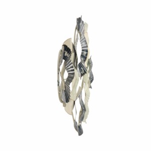 Decorazione da parete circolare in metallo a tema costiero per soggiorno, camera da letto, bagno, decorazione d'interni - Product Image 3