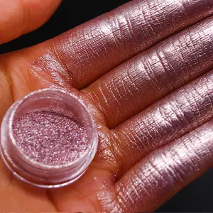 Pigmento de cobertura en polvo Pigmento recubierto de plata de alto brillo grado cosmético