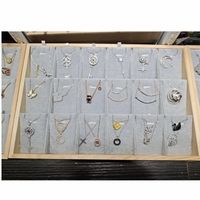 Nouveau Plateau de Présentation à 18 Compartiments en Bambou Multicolore pour Bijoux : Boucles d'Oreilles, Colliers, Pendentifs et Breloques