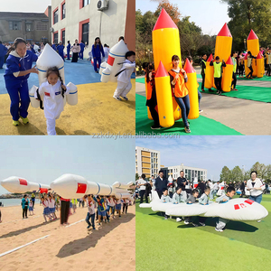 Équipement de compétition sportive gonflable pour activités extérieures, écoles, stades, jeux de team building sur le thème des avions de course et réunions sportives amusantes - Product Image 2