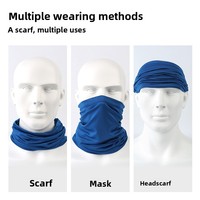 Cache-cou unisexe multifonctionnel en polyester respirant à séchage rapide pour l'extérieur, protection solaire, idéal pour l'été et les activités transfrontalières