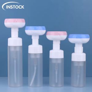Transparente esmerilado 100mL 120ml 150ml 200ml PET <span class=keywords><strong>dispensador</strong></span> <span class=keywords><strong>de</strong></span> jabón <span class=keywords><strong>de</strong></span> manos para limpiador Facial botella <span class=keywords><strong>de</strong></span> <span class=keywords><strong>espuma</strong></span> con forma <span class=keywords><strong>de</strong></span> <span class=keywords><strong>flor</strong></span> - Product Image 5