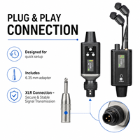 Système de monitoring intra-auriculaire portable EM-8R professionnel pour les performances live
