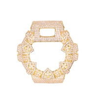 Diamantprüfer-geprüfte VVS Moissanite Iced Out Cross Uhrenlünette Luxus Buss Down Religiöse Uhrengehäuseteile für DW6900