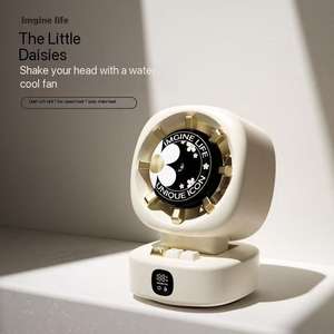 Ventilador de Escritorio sin Aspas con Rociador de Agua y Oscilación Automática de Alta Velocidad, Ventilador Eléctrico Portátil - Product Image 4