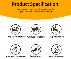 Botas de Seguridad de Cuero para Hombres, Antigolpes y Antideslizantes, Marrones, Calzado de Trabajo de Venta Caliente - Product Image 6