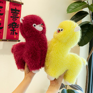 Alpaca de Peluche de Fresa Adorable de Alta Calidad, Novedosa y Personalizada, Muñeco de Peluche de Cordero Colorido para Bebé, Almohada Decorativa, Venta al por Mayor - Product Image 5