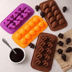 Molde de Silicona para Chocolate de <span class=keywords><strong>Halloween</strong></span>, Molde para Dulces de Grado Alimenticio, Molde para Repostería, Molde para Hornear DIY para el Hogar y Festividades - Product Image 3