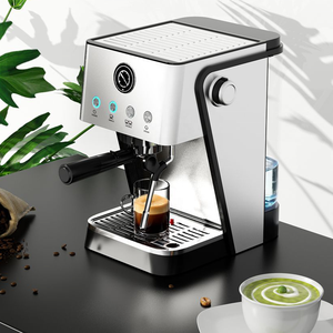 Cafetera Espresso Semiautomática de 20 Bares con Calentamiento Instantáneo, Panel de Acero Inoxidable y Espumador de Leche para Uso Doméstico - Product Image 1