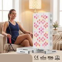 Panneau de luminothérapie LED rouge corps entier, infrarouge 660nm 850nm 1060nm, haute irradiation, professionnel, pour soulagement de la douleur à domicile, OEM