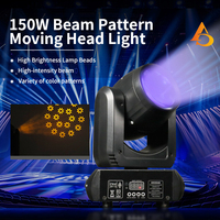 Mini 150W Beam Pattern Moving Head Light DMX512 Leichtgewichtiger Spot Gobo Bühnenbeleuchtung für DJ Disco Home Party Club Show