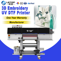 Impresora de Etiquetas Digital de Rollo a Rollo LETOP, Máquina de Bordado por Inyección de Tinta, Impresora de Etiquetas Digitales, Impresora DTF UV