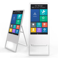 Lecteur multimédia numérique LCD portable pour affichage intérieur, fonctions d'animation de texte, Android CMS pour la publicité dans les magasins de détail et les centres commerciaux