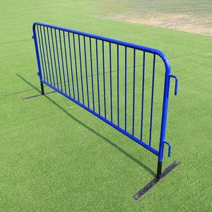 Barrière de contrôle des foules <span class=keywords><strong>en</strong></span> acier galvanisé avec pieds détachables, barricade piétonne <span class=keywords><strong>en</strong></span> métal portable <span class=keywords><strong>pour</strong></span> événements et chantiers - Product Image 5