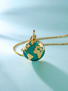 Nouveau Design terre ouverte et fermée verrouillage boîte à photos collier Photo pendentif collier mon monde mode bijoux colliers - Product Image 6