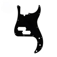 Pickguard de basse 4 cordes style P-Bass, avec trou pour tige de tension, panneau avant de basse, matériau en celluloïd, vente en gros de pièces d'instruments