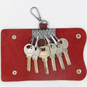 Benutzer definierte PU Leder Herren Praktische lange Schlüssel halter Brieftasche