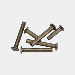 Tornillos de encuadernación Chicago de <span class=keywords><strong>cabeza</strong></span> plana y cruzada en negro mate, tornillos de encuadernación para libros, métricos/pulgadas, clase 8, rosca fina - Product Image 6