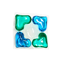 Nouvelles dosettes de détergent à lessive en gel 4-en-1 écologiques pour toutes les machines à laver Fonctions 3-en-1 sans résidu ni phosphate