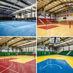 Complexe sportif intérieur polyvalent en acier, grande portée, arène commerciale, directement de l'usine, sélection de matériaux de haute qualité - Product Image 3