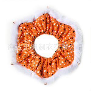 الربيع اكسسوارات الحيوانات الأليفة العصرية جرو الملابس طوق وشاح أبيض الفراء تريم وشاح الكلب مخصص - Product Image 4