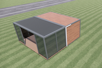 Conteneur de bureau personnalisé, montage simple, démontable, rapide, en acier coloré, maison préfabriquée en conteneur