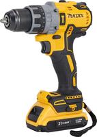 Ensemble perceuse sans fil 21V OEM ODM OBM avec perceuse sans balais, meuleuse d'angle, 4 batteries au lithium, 1 chargeur, boîte à outils en acier inoxydable