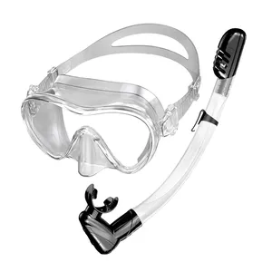 松欣专业低体积水肺潜水面罩硅胶呼吸管水下鱼叉潜水套装