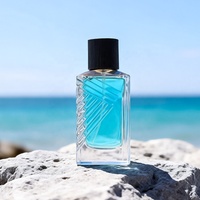 Flacon de parfum de luxe 30ml 50ml 100ml, forme unique, flacon de parfum en verre portable avec vaporisateur à sertir