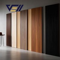 Panneaux décoratifs muraux solides en placage de bois naturel VELL directement en usine Mur de fond simple pour le salon Placage de bois véritable